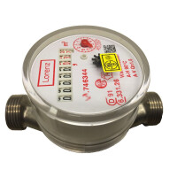 Lorenz Aufputz-Warmwasserzähler Q3 = 2,5 (Qn 1,5) Bl. 110 mm 2025